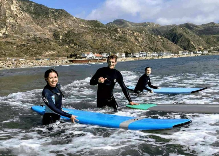 Learn to surf on a group surf lesson