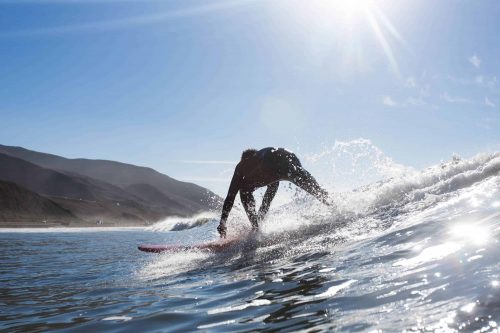 Santa Barbara Surf School Catching Wave
