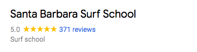 best reviews on google for surf