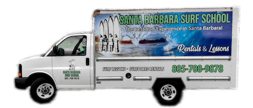 santa barbara surf school van