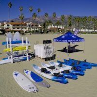 summer camp on west beach with kayaks and paddle boards!