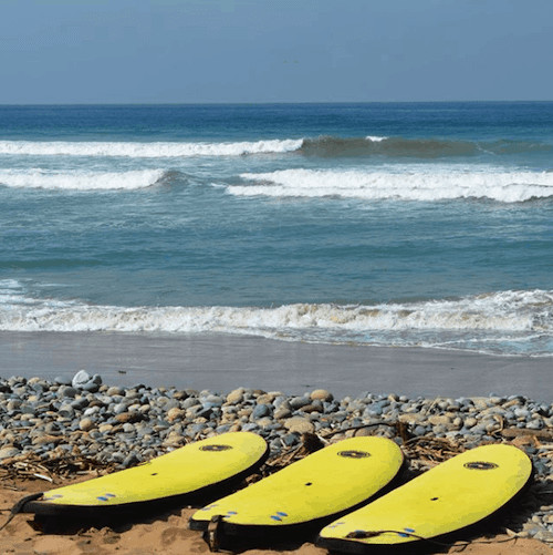 Yellow surfboards